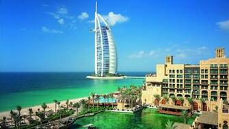 Dubai Beach Burj Al Arab Hotel HD Wallpaper New
