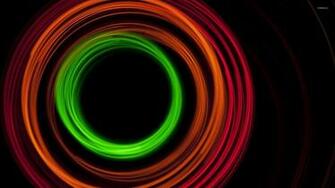 Neon Circles Wallpaper Abstract