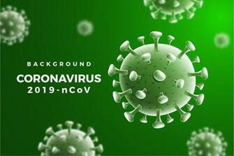 Green Corona Virus Infection Background Vectors