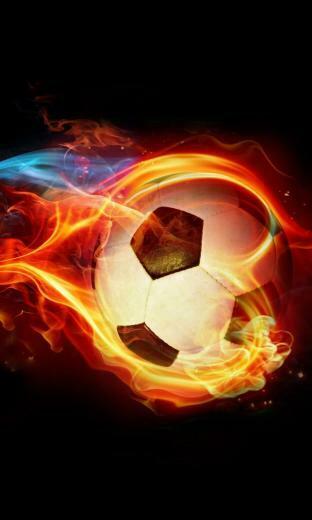 Wp Umnet Wallpaper Flaming Soccer Ball 768x1280