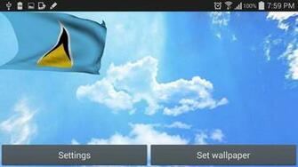 3d Saint Lucia Flag Wallpaper For Android Apk