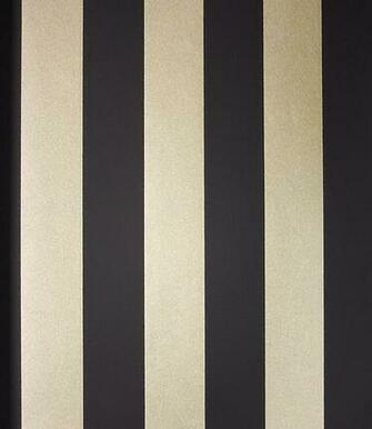 Stripe Wallpaper A Matt Black And Mica Gold Wide Striped