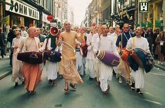 Ecstatic Hare Krishna Sankirtan Chanting Of In Germany