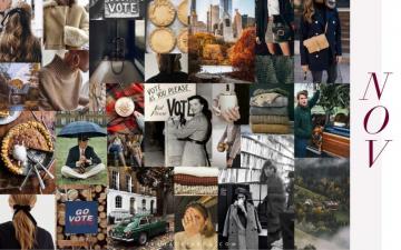 November Moodboard Desktop Wallpaper