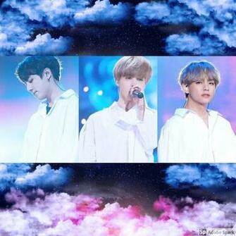 Aesthetic Vminkook Blue And Pink Clouds By Rubyheart22