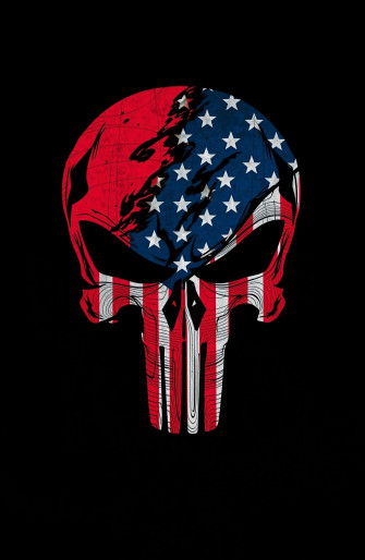 American Flag Punisher Skull Wallpaper