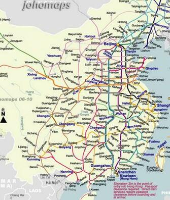 China Rail Map Mobile Wallpaper Johomaps