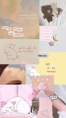 Soft Girl iPhone Wallpaper Top