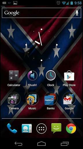 Bigger Rebel Flag Live Wallpaper For Android Screenshot