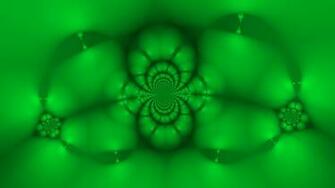 Desktop Fractal Green Background Dark Wallpaper
