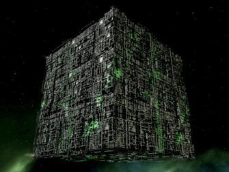 Sf Startrek Borg Cube Entertainment Tv Series HD Desktop Wallpaper