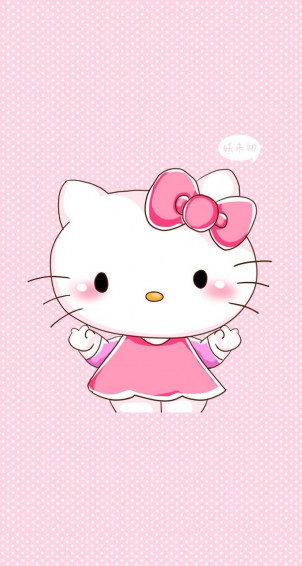 Hello Kitty Pintura De Coruja Papel Parede Da