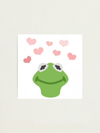 Kermit The Frog Heart Meme Photographic Print By