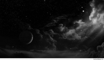 Dark Aesthetic Computer Space Background Wallpaper