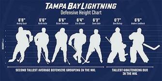 Infographic Of Tampa Bay Lightning Defenseman And Goaltender Heights