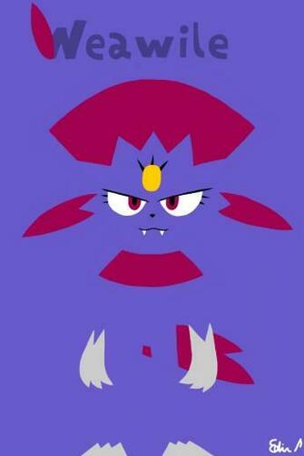 Weavile Wallpaper For Ios Devices By Edvindraw