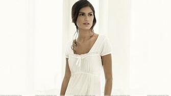 Juliana Martins In White Nightie Photoshoot Wallpaper
