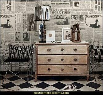French Newsprint Wallpaper For Newspaper