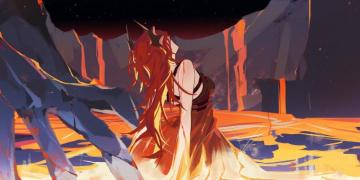 Surtr Arknights HD Wallpaper Background Image