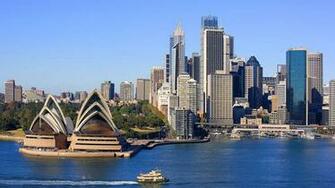 Sydney Australia City Waterfront Wallpaper