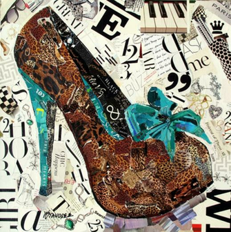 Nancy Standlee Torn Paper Collage Dutch Art Gallery