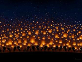 Sky Lanterns Signed Wallpaper Art Desktop