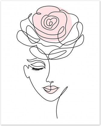 One Line Drawing Wallpaper