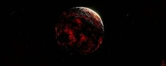 Planet Space Lava Fire Destruction Wallpaper