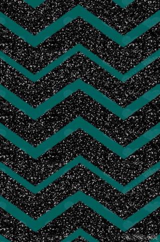Black Sparkle Chevron And Dark Teal iPhone Wallpaper