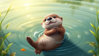 Baby Otter Wallpaper