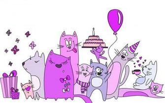 Cats BirtHDay Party Wallpaper And Image