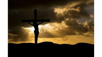 Sunset Crucifixion Jesus 4k Wallpaper