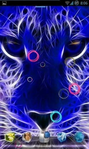 Bigger Neon Tiger Live Wallpaper For Android Screenshot