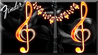 Black Fender Bass Guitar Computer Wallpaper Desktop Background