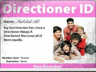 My One Direction Name Card Picture By Bilabong Forever Inspiring