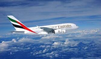 Aircraft Airliner Day Huge Clouds Side Flying Wallpaper