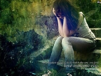 Lonely Girl Rain Wallpaper