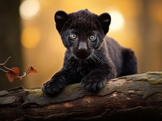 Black Panther Cute Picture Wallpaper