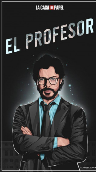Money Heist Professor HD Wallpaper For Pc