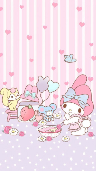 Cinnamoroll Wallpaper My Melody Kitty