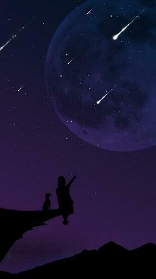 Wallpaper Phone Shooting Star Galaxy S7 Edge