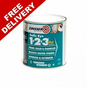 Zinsser Bulls Eye Plus Stain Killer Primer Sealer Litre