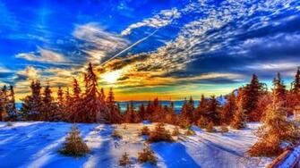 Winter Sunset Wallpaper At Wallpaperbro