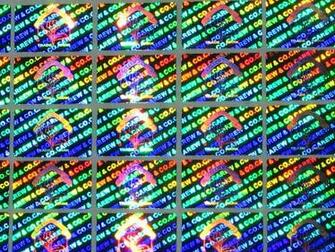 This Hologram Sticker Is 2d 3d Effect Two Layers With