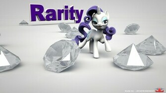 My Little Pony Fim 3d Rarity Wallpaper By Jayjaybirdsnest On