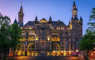 Wallpaper The Sky Trees Lights People Evening Germany
