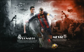 Cristiano Ronaldo And Lionel Messi Wallpaper By
