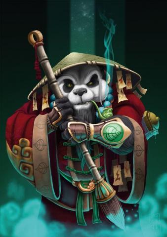 Pandaren Glyph Master By Jg Oberon Panda Art