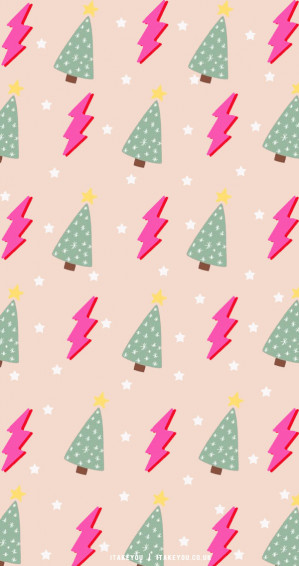 Preppy Christmas Wallpaper Ideas Hot Pink Lightnings I Take