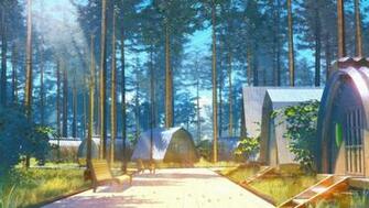 Summer Camp Wallpaper Morning In The By